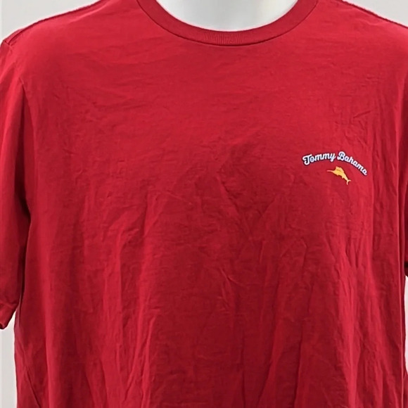 Tommy Bahama It's Glow Time Graphic T Shirt in Red - Size Medium - Picture 3 of 9